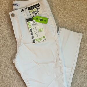 d.jeans White High-Waist Ankle Jeans